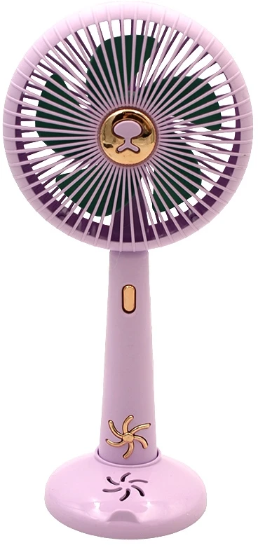 Rankinis „Mini Fan“ USB įkraunamas ventiliatorius su stovu - Žalia