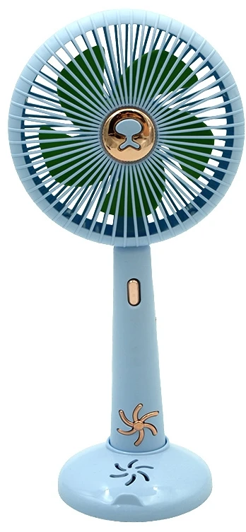 Rankinis „Mini Fan“ USB įkraunamas ventiliatorius su stovu - Žalia
