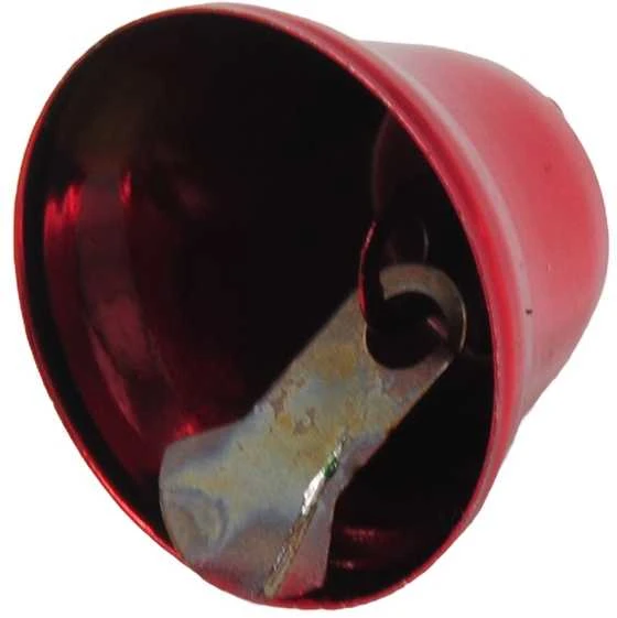 Raudonas metalinis varpelis, 2,6 cm