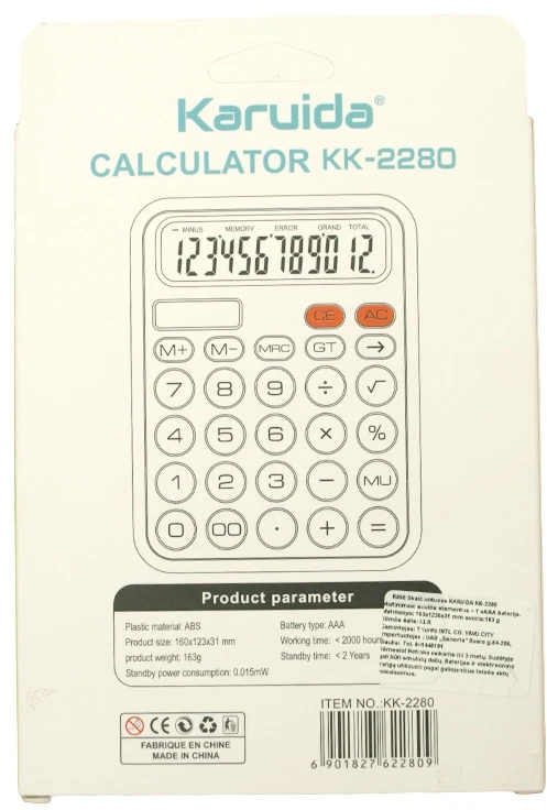 Skaičiuotuvas Karuida KK-2280
