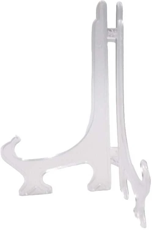 Skaidrus stovelis lėkštėms, h 15 cm