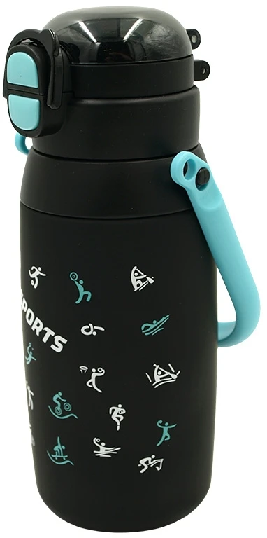 Sportinė plastikinė gertuvė (2in1 sistema), 750 ml - Rožinė