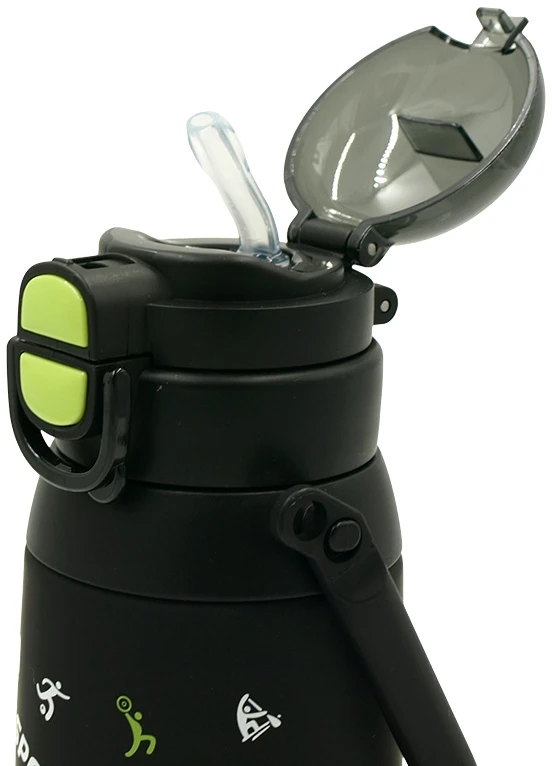 Sportinė plastikinė gertuvė (2in1 sistema), 750 ml - Rožinė