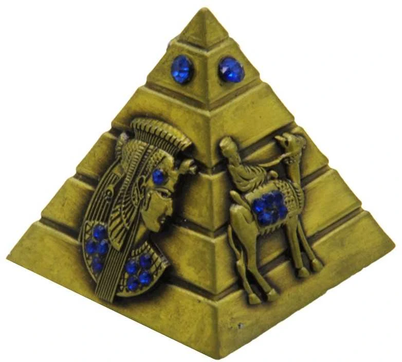 Statulėlė Egipto piramidė, h 4,5x3,5x3,5 cm