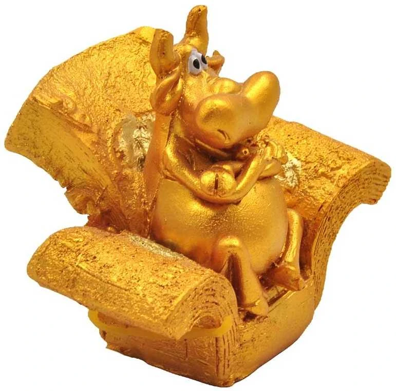 Statulėlė Jautis fotelyje, 7,5 cm - 1