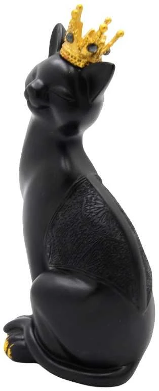 Statulėlė Katė su karūna, h 20x9x7 cm