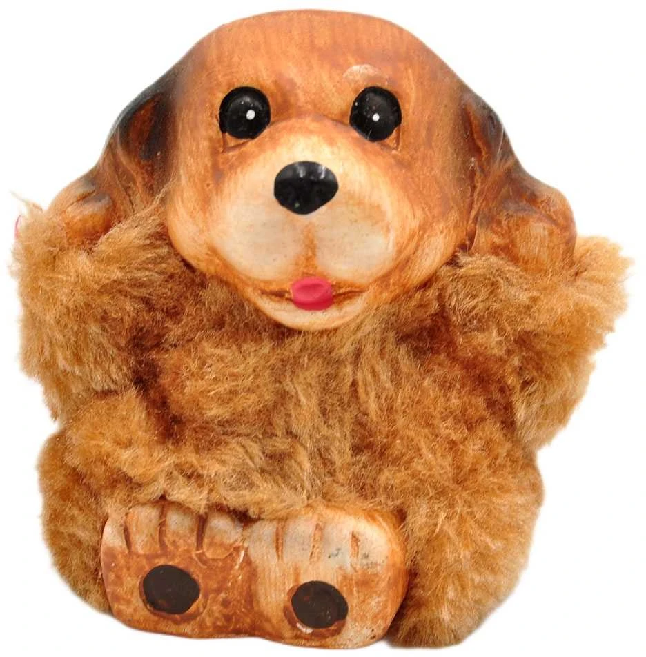 Statulėlė šuns "Nekalbu, nematau, negirdžiu", 7 cm - Užsidengęs akis