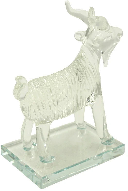 Stiklinė skulptūrėlė Ožys, 15 cm