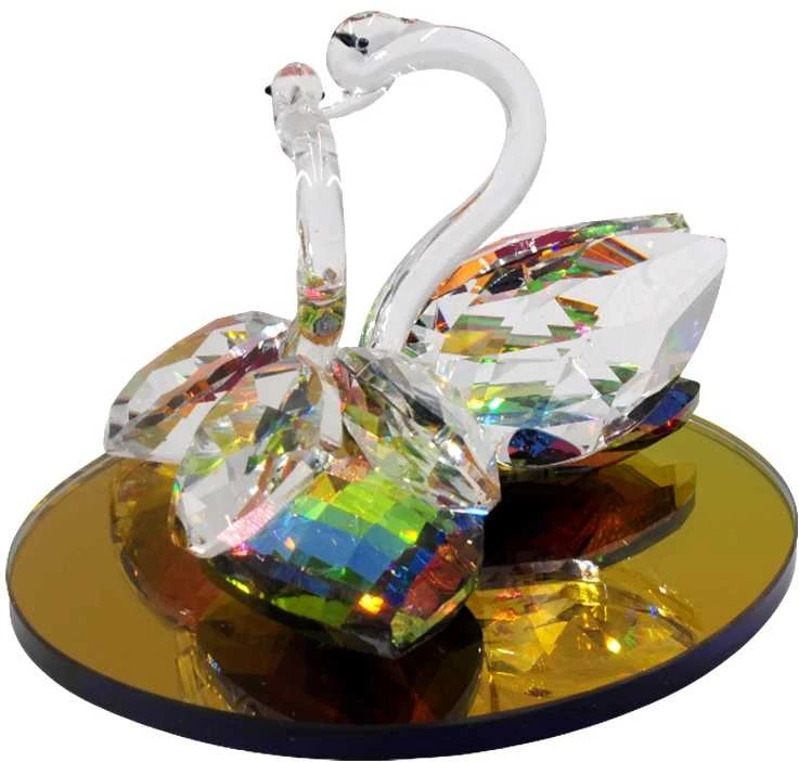 Stiklinė statulėlė Gulbės, 12 cm