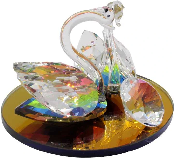 Stiklinė statulėlė Gulbės, 12 cm