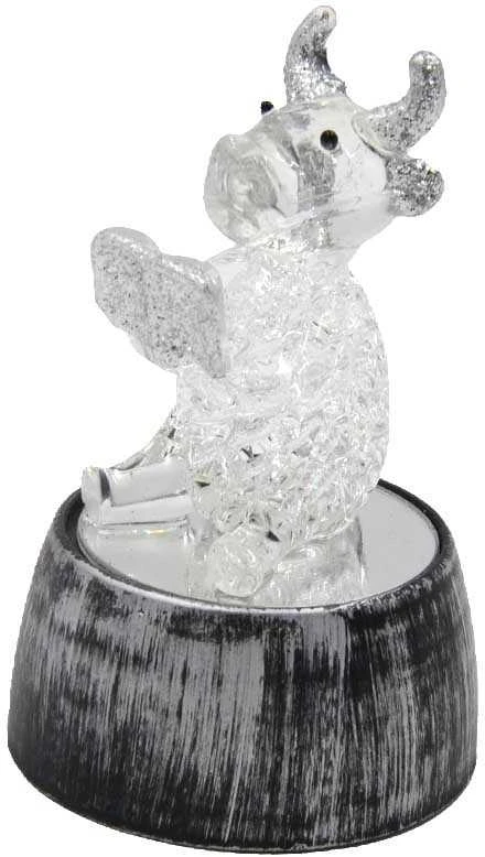Stiklinė statulėlė Jautis, 7,5 cm