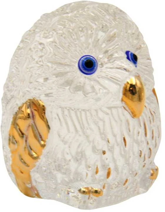 Stiklinė statulėlė Pelėda, 7 cm