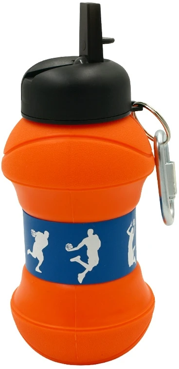 Sulankstoma silikoninė gertuvė-krepšinio kamuolys, 550 ml