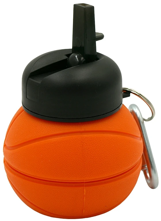 Sulankstoma silikoninė gertuvė-krepšinio kamuolys, 550 ml