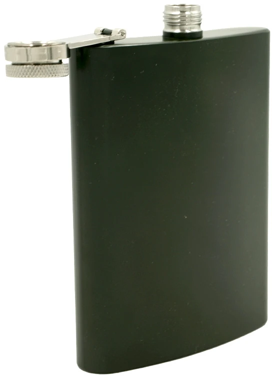 Tamsiai žalia metalinė gertuvė, 236 ml