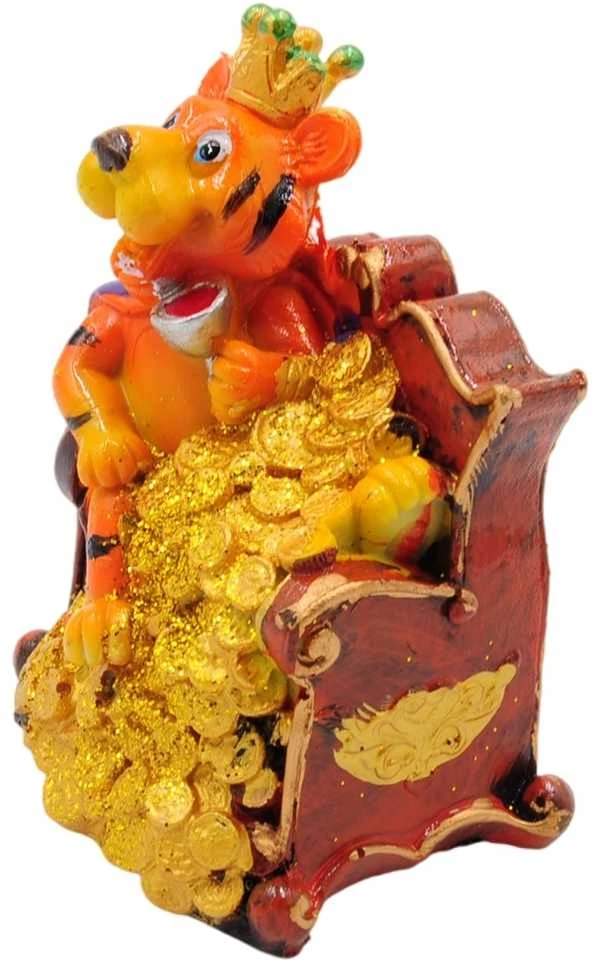 Taupyklė Tigras karalius soste, 8x11x7 cm - 1