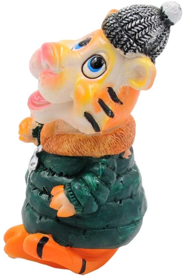 Taupyklė Tigras su striuke, 13x7x8 cm - Raudona