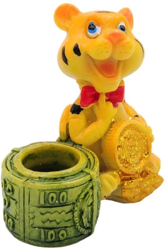 Tigriukas su žvakutės laikikliu - Žalia