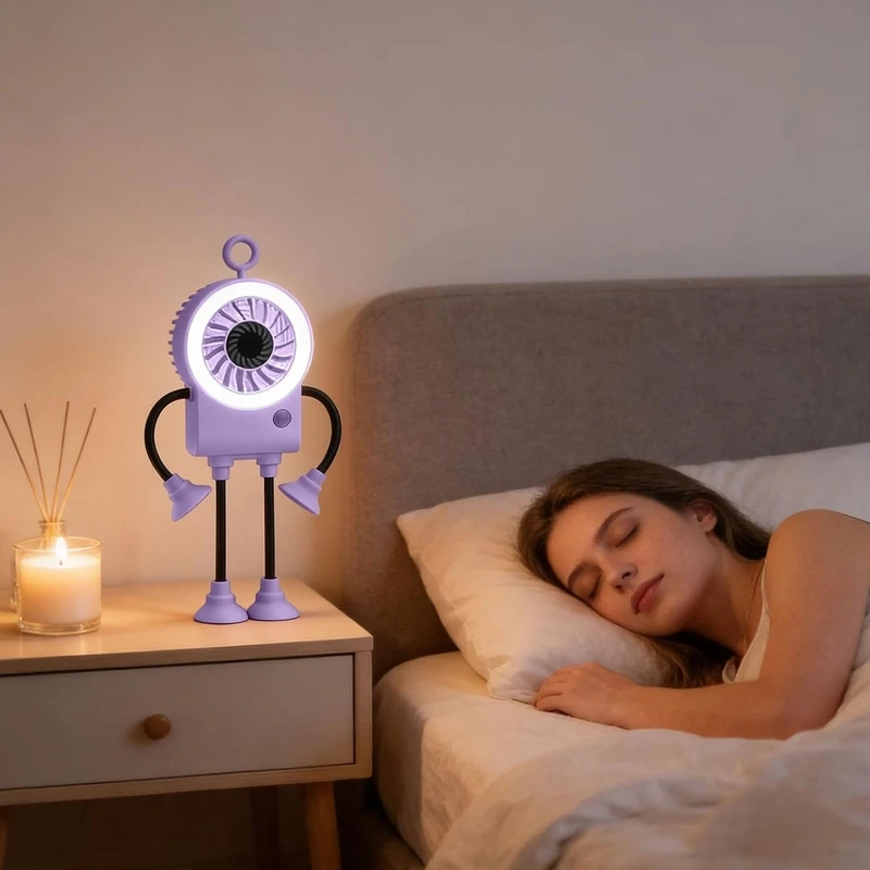 USB įkraunamas ventiliatorius Robotukas - Melsva