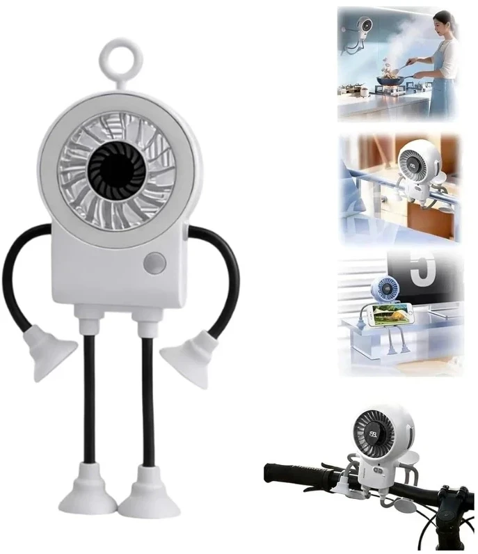 USB įkraunamas ventiliatorius Robotukas - Melsva