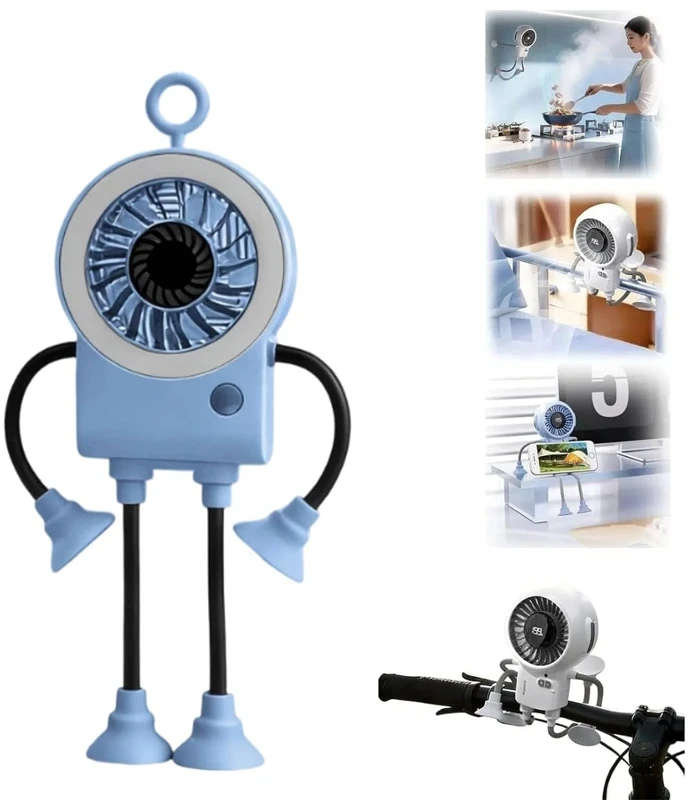 USB įkraunamas ventiliatorius Robotukas - Melsva