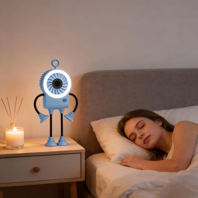 USB įkraunamas ventiliatorius Robotukas - Melsva