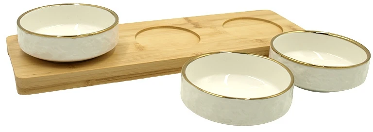 Užkandžių serviravimo indelių rinkinys, 35x11,5x6 cm