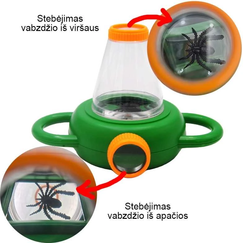 Vabalų tyrinėjimo indas