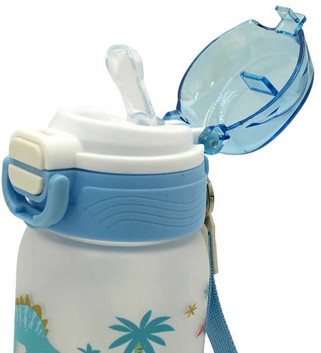 Vaikiška plastikinė gertuvė (2in1 sistema), 450 ml - Rožinė