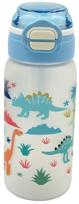 Vaikiška plastikinė gertuvė (2in1 sistema), 450 ml - Rožinė