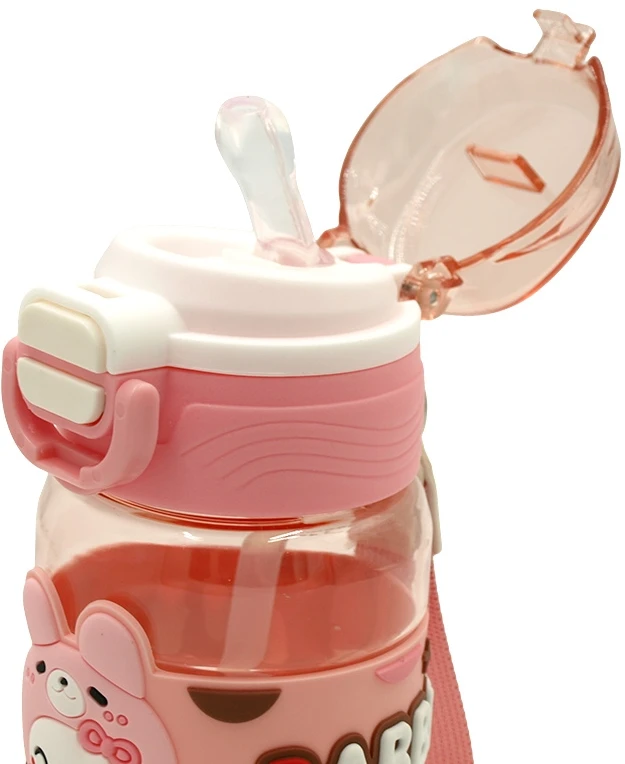 Vaikiška plastikinė gertuvė (2in1 sistema), 450 ml - Juoda