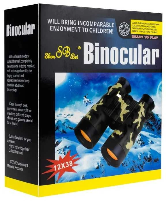 Vaikiški žiūronai su kompasu 12x38