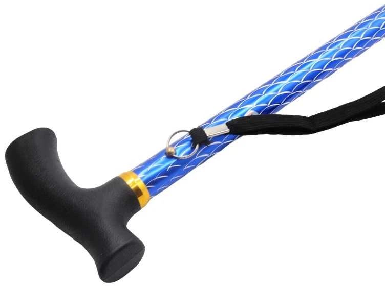 Vaikščiojimo metalinė lazda, 92 cm - Juoda