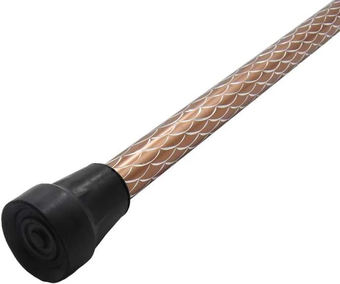 Vaikščiojimo metalinė lazda, 92 cm - Juoda