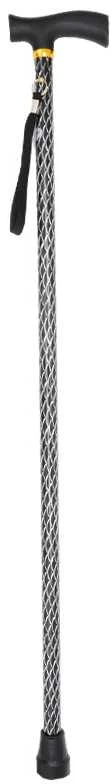 Vaikščiojimo metalinė lazda, 92 cm - Juoda