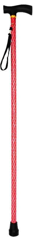Vaikščiojimo metalinė lazda, 92 cm - Juoda