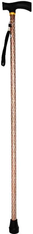 Vaikščiojimo metalinė lazda, 92 cm - Raudona