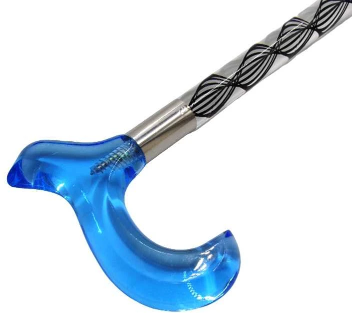 Vaikščiojimo plastikinė lazda, 95 cm - Mėlyna