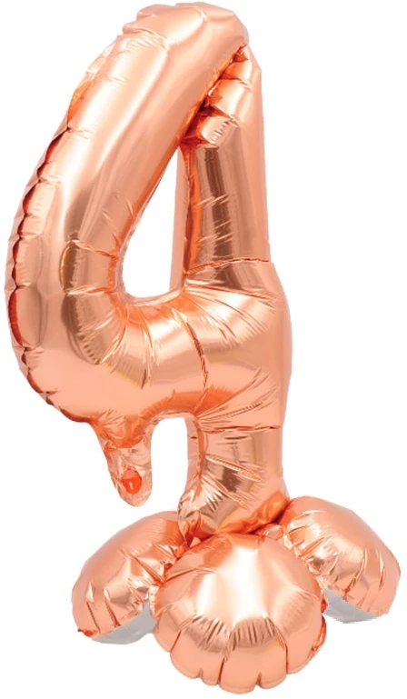 Vario spalvos pastatomas balionas - skaičius 4, 40 cm