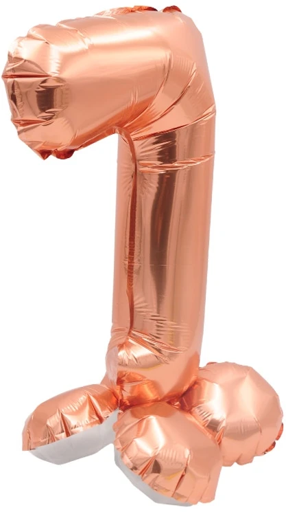 Vario spalvos pastatomas balionas - skaičius 7, 40 cm