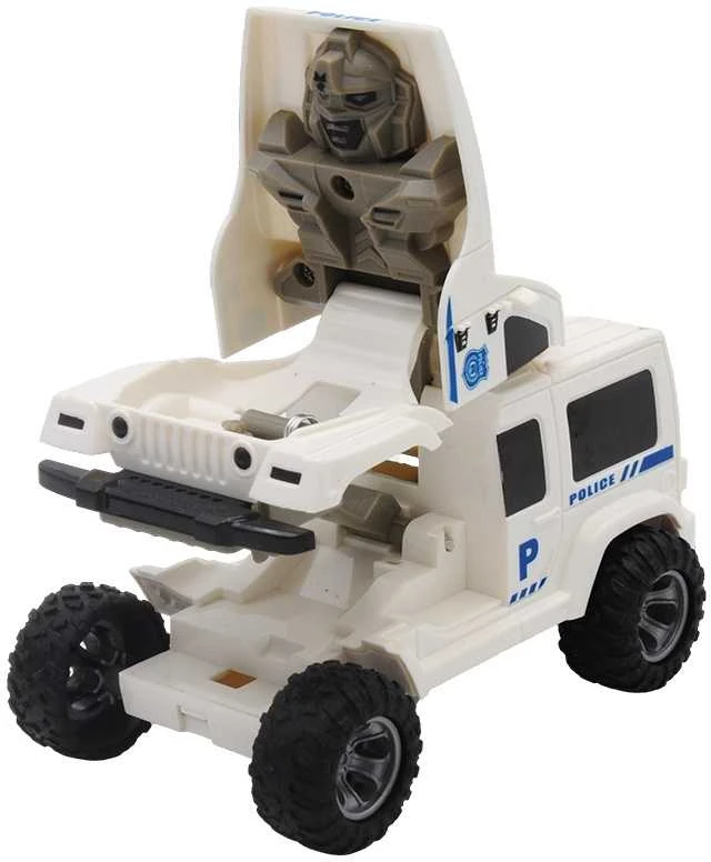 Žaislinė mašina robotas - Balta