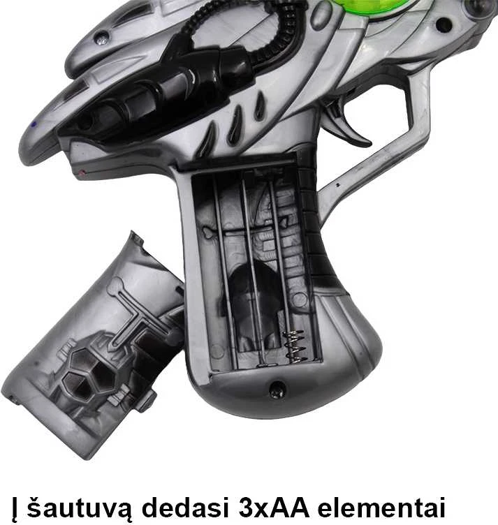 Žaislinis lazerinis šautuvas su šviesos, garso efektu - Pilka