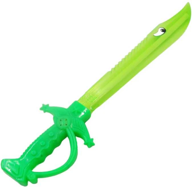 Žaislinis šviečiantis su garsais kardas, 40 cm - Žalia