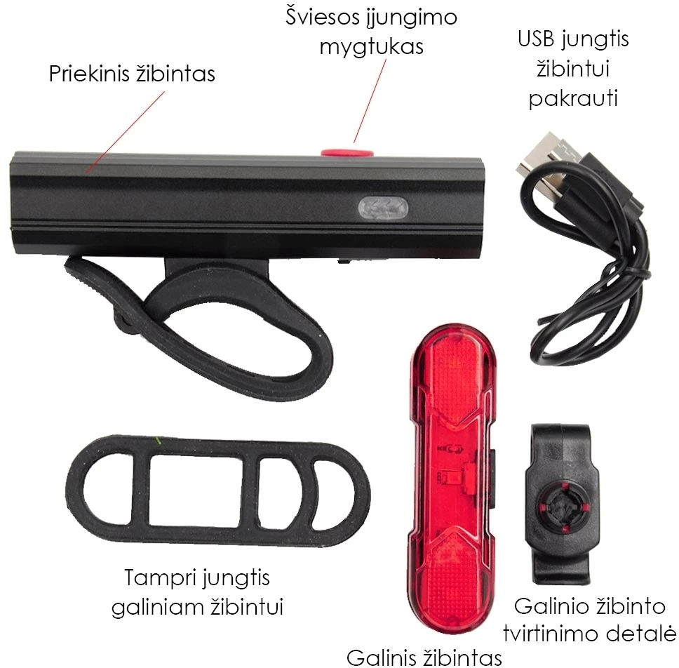 Žibintas su galiniu žibintu STVZO AS-0606