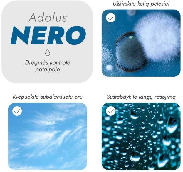Oro sausintuvas Adolus NERO (2 vnt.)