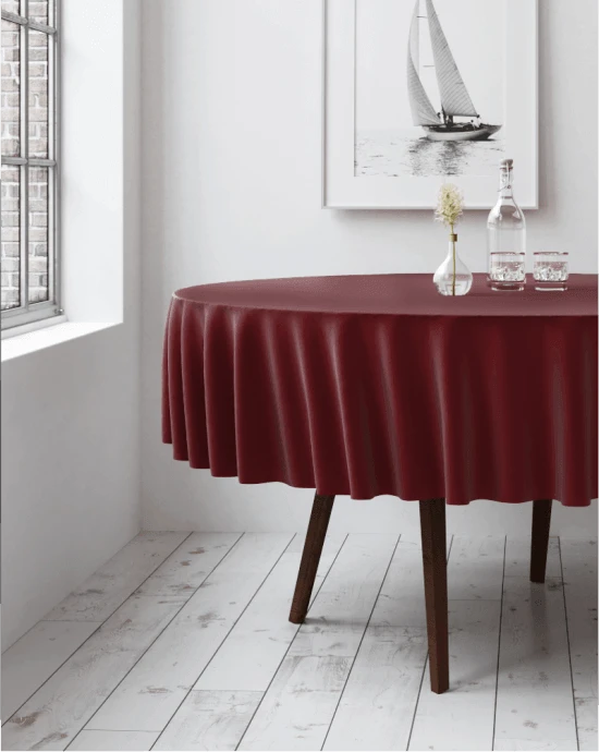 Apvali staltiesė Restly Bordo D150