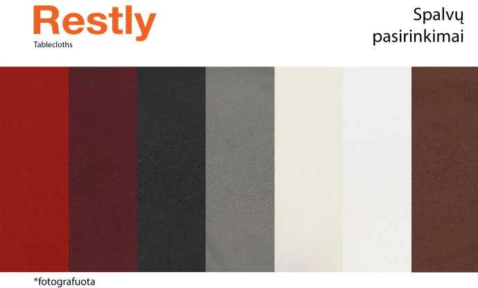 Apvali staltiesė Restly Juoda D220
