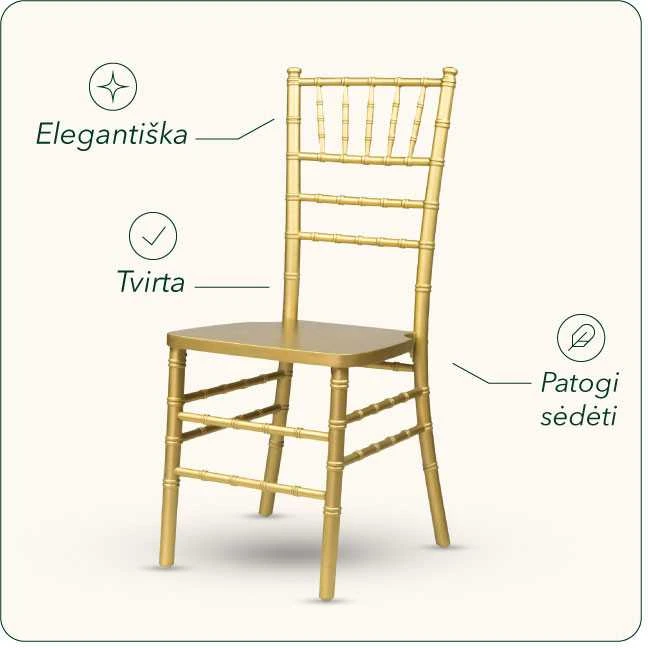 Bambukinė Chiavari kėdė