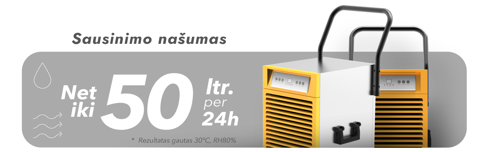 Sausintuvas Drėgmės surinkėjas Adolus Cube X600 aprašymas - Prekės nuotrauka