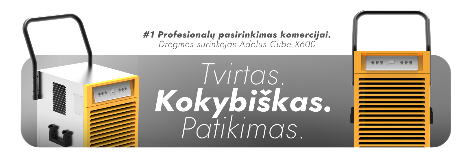 Sausintuvas Drėgmės surinkėjas Adolus Cube X600 aprašymas - Prekės nuotrauka